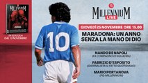 Maradona, un anno senza la mano di Dio. La diretta di Millennium Live