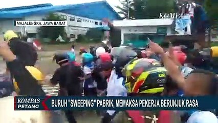 Detik-Detik Buruh Sweeping Pabrik di Majalengka, Memaksa Pekerja Berunjuk Rasa