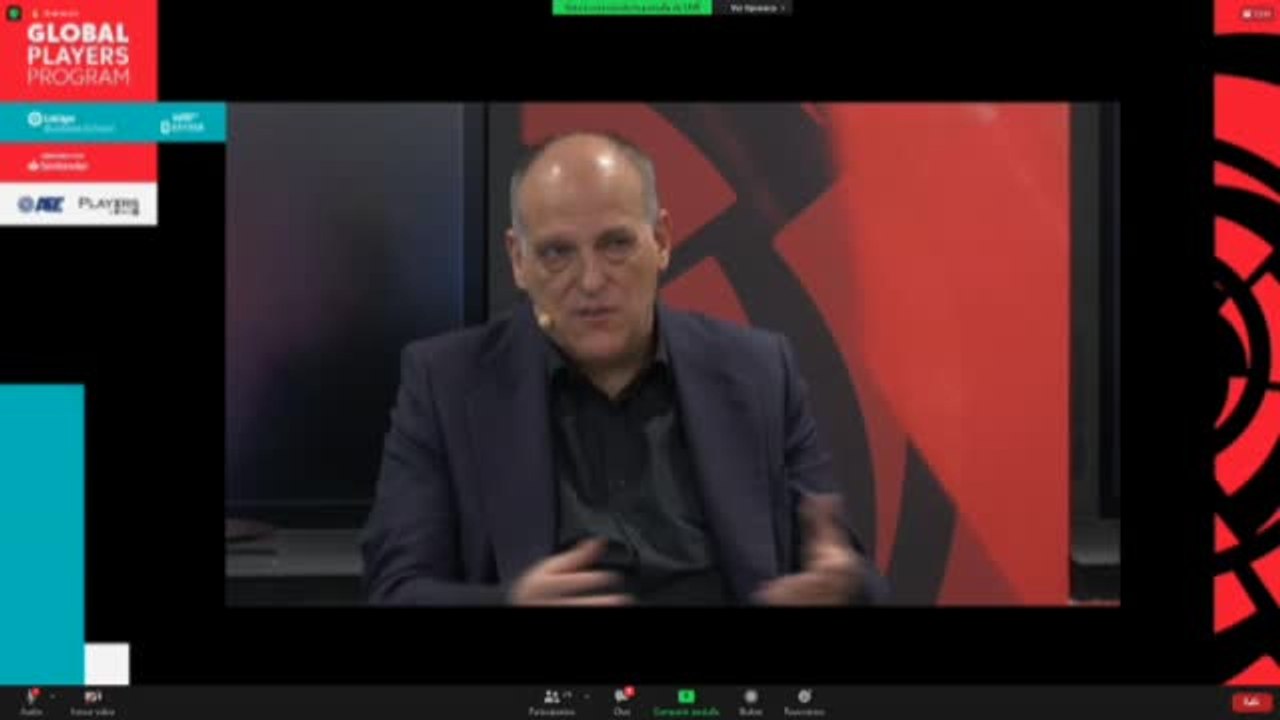 Tebas a Florentino Pérez: "No solo es que el Europarlamento esté en contra de la Superliga, es mucho más"