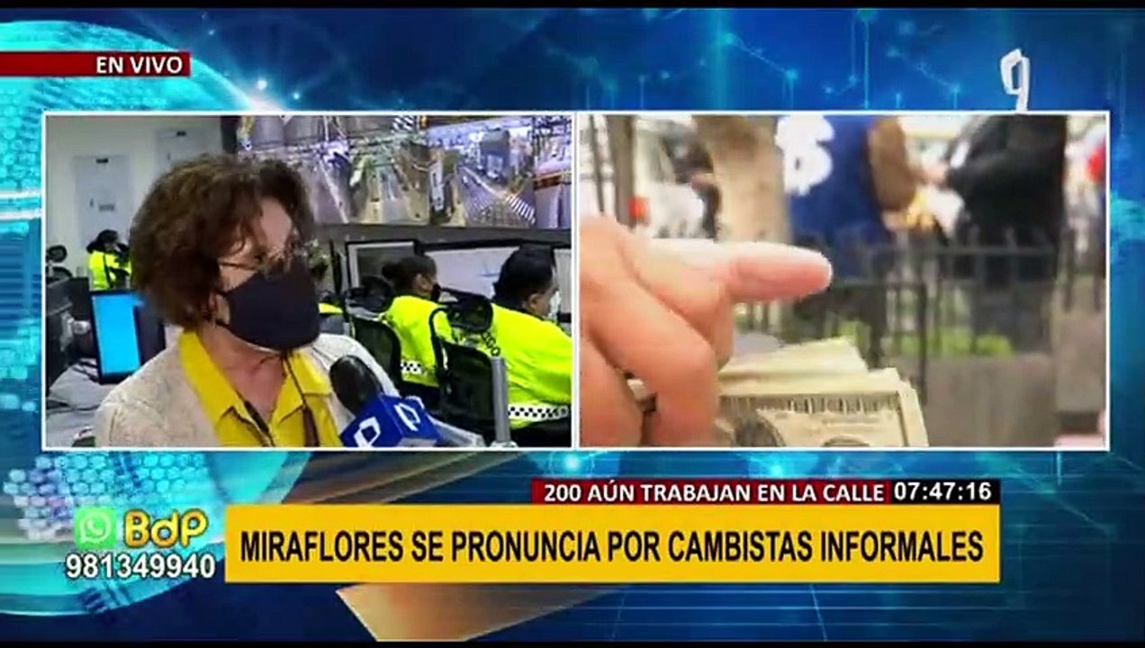 Miraflores: municipalidad se pronuncia por situación de cambistas informales