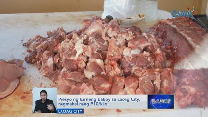 Presyo ng karneng baboy sa Laoag City, nagmahal nang P10/ kilo | Saksi