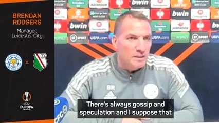 Rodgers reiterates Leicester commitment amid United speculation