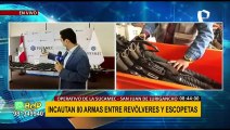 Incautan 80 armas entre revólveres y escopetas en SJL