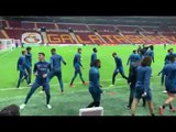 Les Olympiens à l'entraînement au Nef Stadyumu d'Istanbul à la veille du match Galatasaray-OM