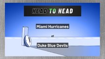 Miami Hurricanes at Duke Blue Devils: Over/Under
