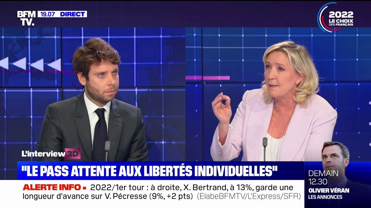 Covid-19: Marine Le Pen dénoncent des mesures "inutiles et qui attentent à nos libertés individuelles"