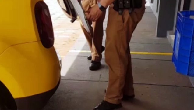 Vídeo: flagrada por câmera de segurança, mulher de 24 anos é detida por furto de churrasqueira