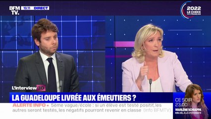 Marine Le Pen sur la Guadeloupe: "Il n'y a plus de confiance dans le gouvernement parce que personne ne s'intéresse à eux depuis des mois"