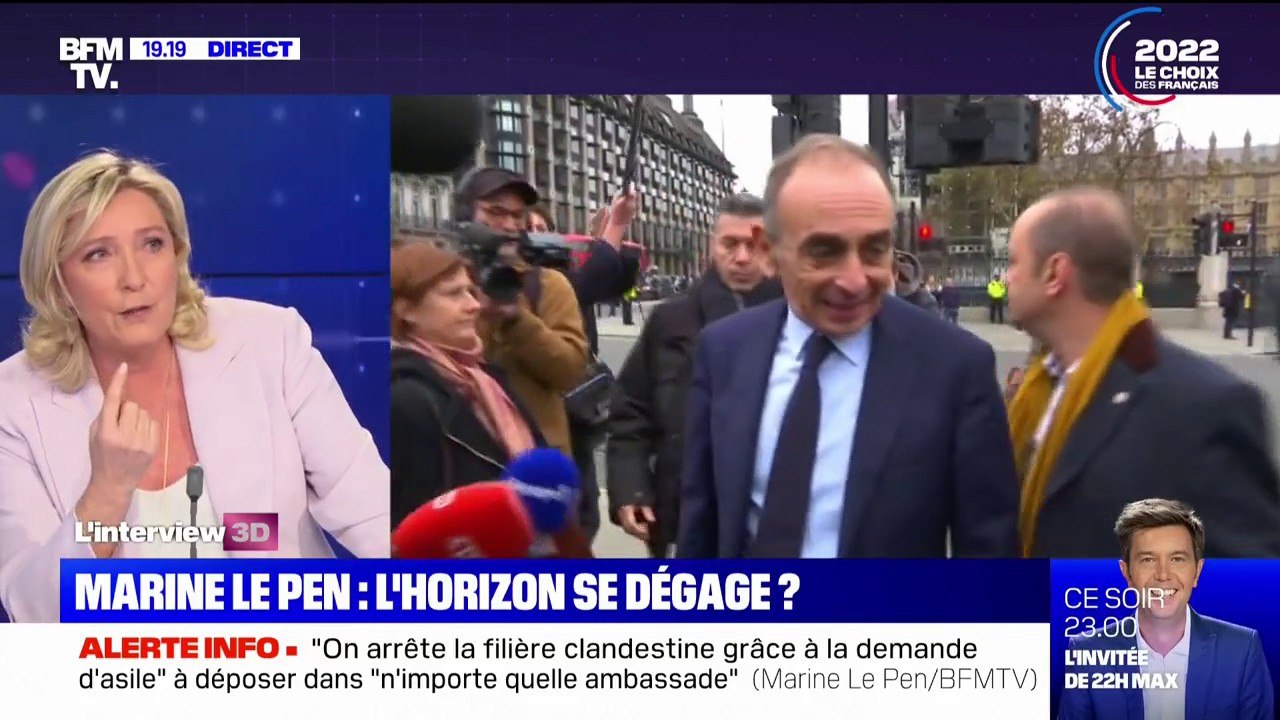 Marine Le Pen: Éric Zemmour a "fait son succès sur des outrances, sur le buzz, (...) sauf que c'est une élection présidentielle"