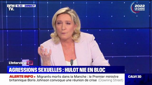 Marine Le Pen: Il faut remettre la justice au centre de la problématique des violences sexuelles
