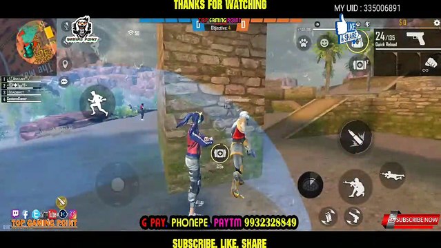 G18 QUADRA KILLS (PART-5) IN CLASH SQUAD RANK ( FREE FIRE)Top Gaming Point TgpYT TgpArmy #Shorts