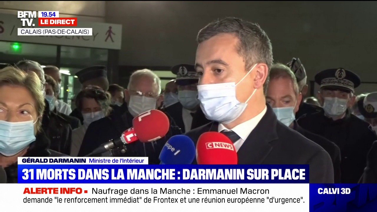 Gérald Darmanin sur le naufrage d'un bateau de migrants: "C'est manifestement le plus grand drame que nous ayons connu"