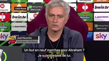 Rome - Mourinho : "Pas inquiet pour Abraham"