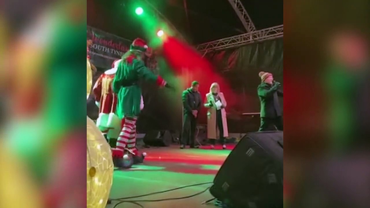 South Shields Christmas light switch on 2021
