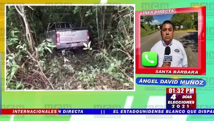 ¡Luego de despiste! Carro de la alcaldía de Santa Rita, Santa Bárbara termina en una hondonada