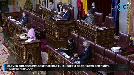 Carmen Riolobos propone eliminar el Ministerio de Consumo por “inútil y despilfarrador”