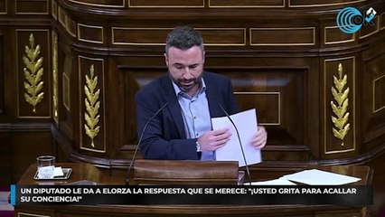 Un diputado le da a Elorza la respuesta que se merece: "¡Usted grita para acallar su conciencia!"
