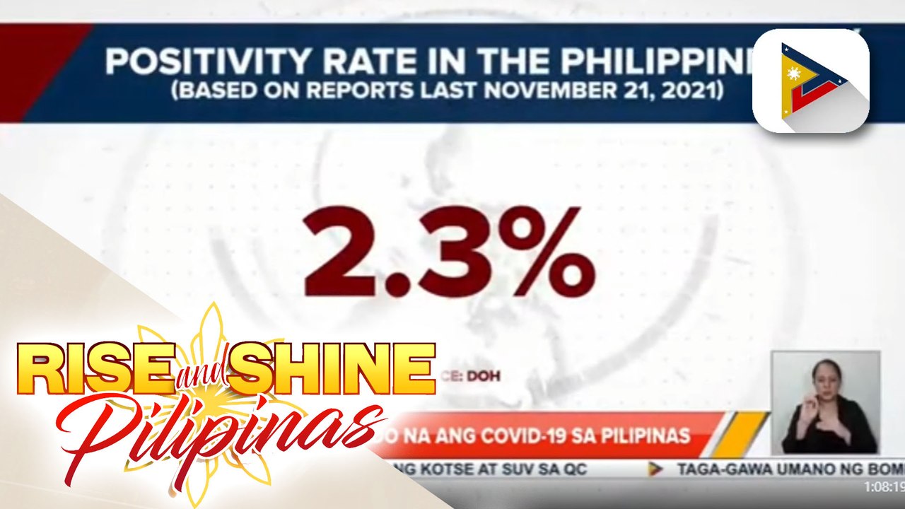 NTF: COVID-19 situation sa Pilipinas, maaari nang sabihing kontrolado na