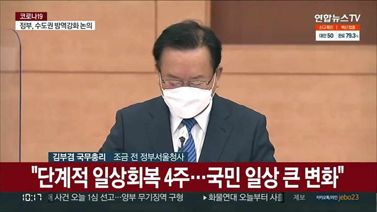 [현장연결] 김총리 "수도권 의료대응 여력 거의 소진…재택치료 늘려야"