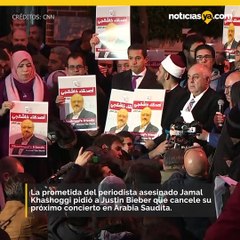 Download Video: Prometida del periodista asesinado Jamal Khashoggi pidió a Justin Bieber que cancele su próximo concierto en Arabia Saudita.