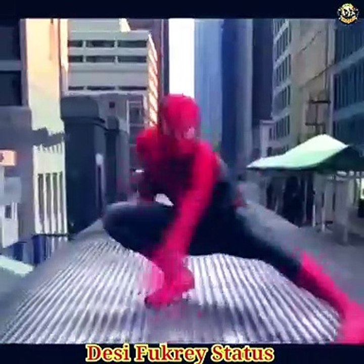 Spider-man  Stop a train from Crashing  Boys Attitude Status  Desi Fukrey Status