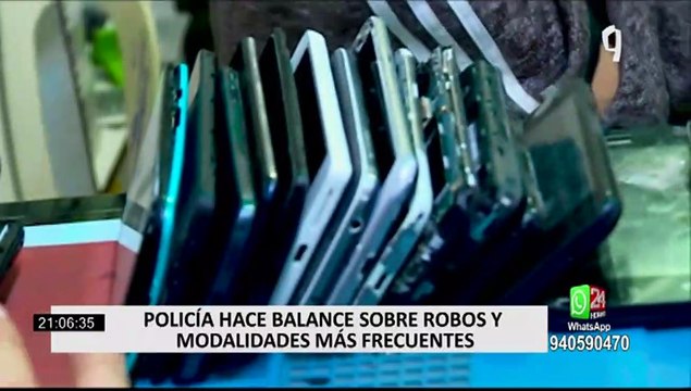 Policía hace balance sobre robos y modalidades delictivas más frecuentes