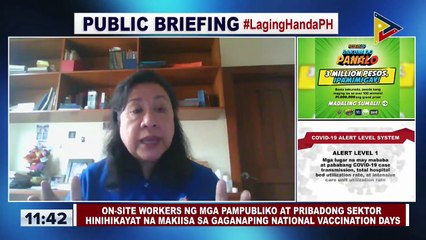 DOLE, muling nilinaw na hindi mandatory ang pagbabakuna para sa mga on-site workers
