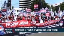 Kecewa dengan Nilai Kenaikan UMP 2022 Jawa Tengah, Buruh Demo di Depan Kantor Gubernur!