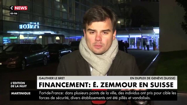 Plusieurs centaines de personnes ont manifesté cette nuit en Suisse contre la venue d'Eric Zemmour dans la ville aux cris de Zemmour casse-toi, Genève est antifa !