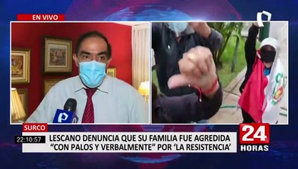 Lescano aseguró que agresión fue financiada por "el fujimorismo y Renovación Popular"
