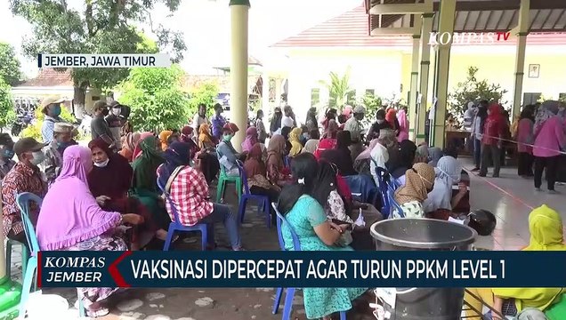 Vaksinasi Covid-19 Dipercepat Agar Jember Turun PPKM Level 1