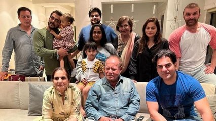 Salman Khan के बाल खींचती दिखीं भांजी आयत, पिता के बर्थडे सेलिब्रेशन की Family Photo Viral|FilmiBeat