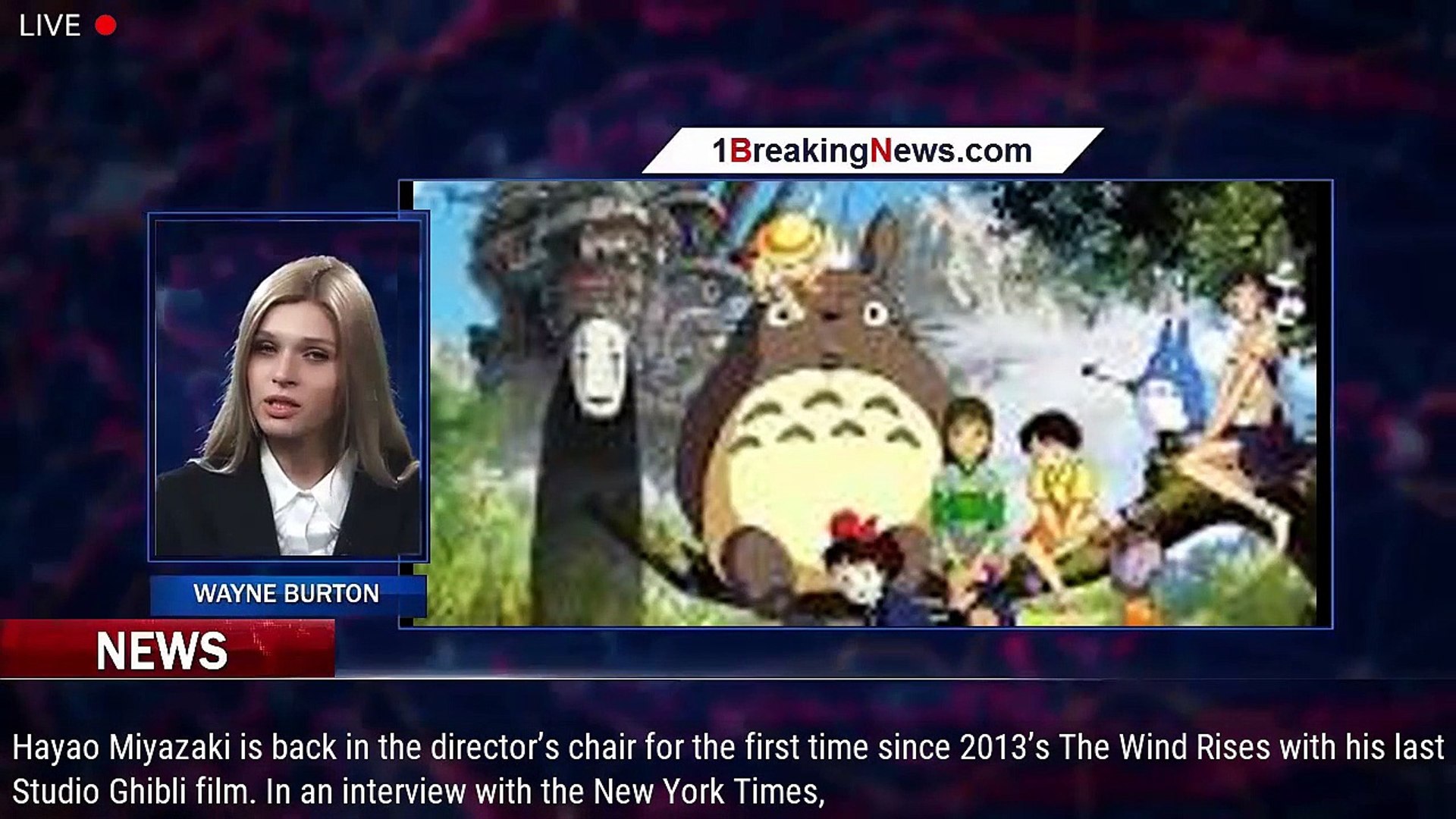 ⁣Hayao Miyazaki Comes Out of Retirement for His Final Studio Ghibli Film - 1breakingnews.com