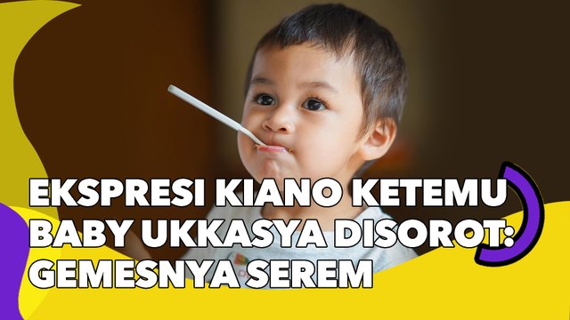 Ekspresi Kiano Ketemu Baby Ukkasya Disorot: Gemesnya Serem tapi Lucu Pol
