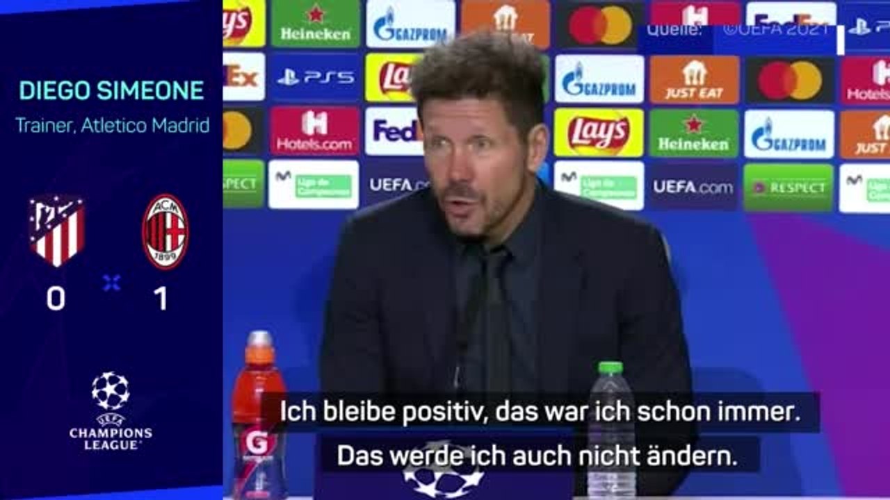 Simeone: 'Champions League verzeiht einem nichts'