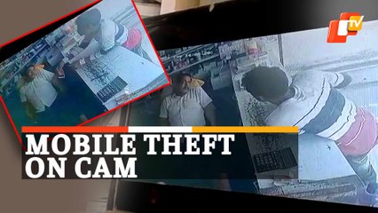 Caught On Cam: Youth Steals Two Phones From Shop