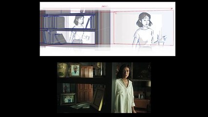 Making_of_Storyboard_de la película "Visitante", de Alberto Evangelio, con Iria Parada y Jan Cornet.