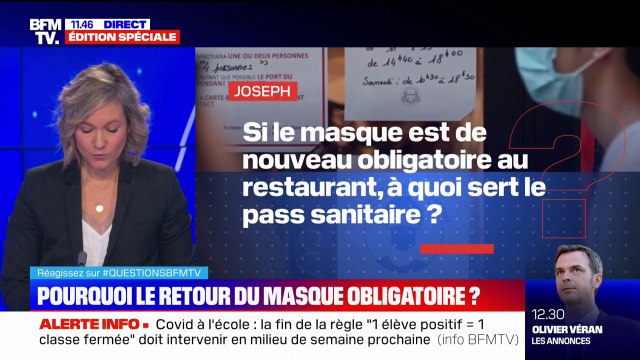 Pourquoi le masque est-il de nouveau obligatoire ? - BFMTV répond à vos questions