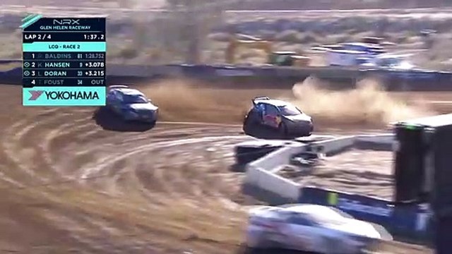 Nitro Rallycross Glen Helen 2021 LCQ 2 Doran VS Hansen Crash