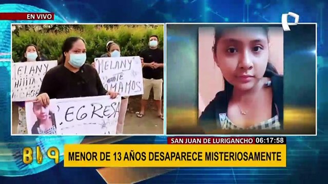 SJL: buscan a menor de 13 años que desapareció en extrañas circunstancias hace cuatro días