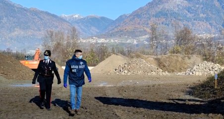 Traffico di rifiuti in Trentino, sequestrata discarica a Castel Ivano (25.11.21)