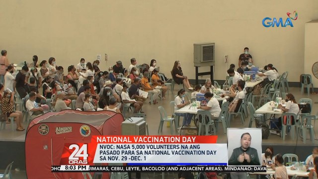 15M doses ng COVID-19 vaccine, target na maiturok sa 3-day National Vaccination Day | 24 Oras