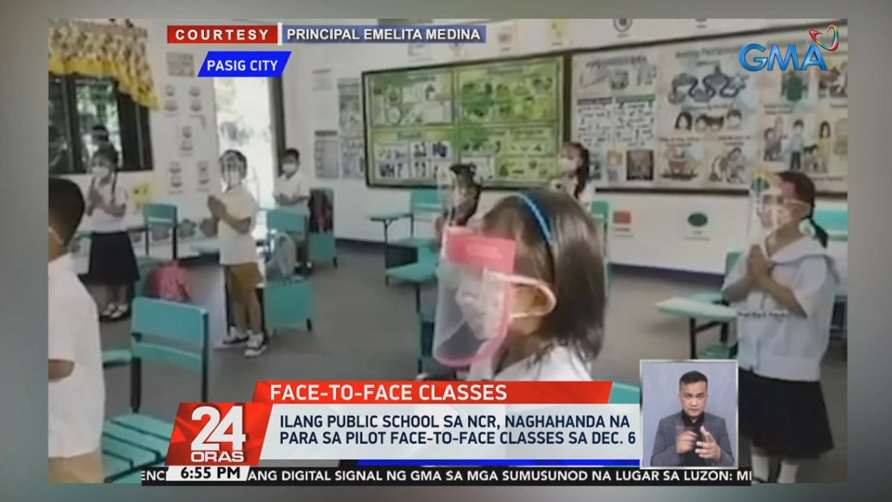 Ilang public school sa NCR, naghahanda na para sa pilot face-to-face classes sa December 6 | 24 Oras