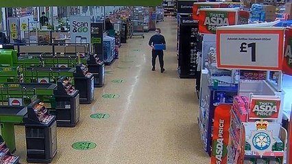 Moment killer buys knives from supermarket before stabbing his flatmate