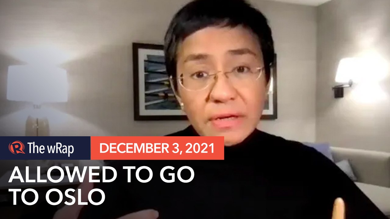 Court allows Maria Ressa to go to Oslo for Nobel prize