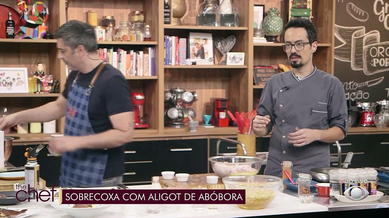 Sobrecoxa com Aligot de Abóbora