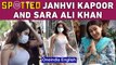 Spotted - Janhvi in a hot causal attire and Sara Ali Khan in a desi appearance | Oneindia News
