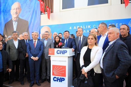 CHP Genel Başkan Yardımcısı Veli Ağbaba, Mersin'de konuştu Açıklaması