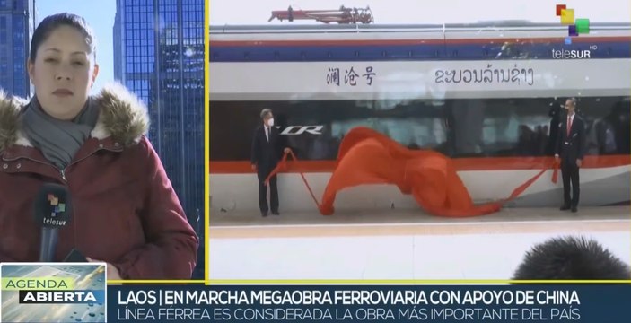 Mandatarios de China y Laos inauguran megaproyecto ferroviario