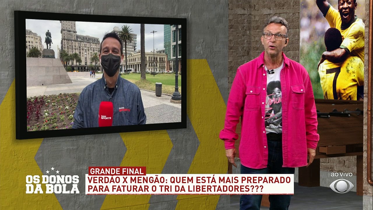 O repórter Tiago Leme, direto do Uruguai, vem acompanhando o time do Palmeiras. Segundo ele, tá difícil encontrar torcedores do Verdão viu? Vão chegar em cima ou o Mengão vai ser maioria?#OsDonosdaBola